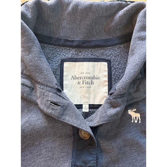 Abercrombie & Fitch Women's Y2K/Vintage Fleece Mock Neck Cardigan Sweatshirt - Picture 4 of 7